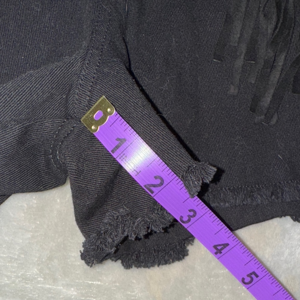 Altar'd State Black Fringe Jean Shorts - Picture 12 of 12